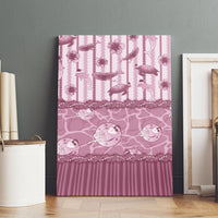 Hawaii Christmas In July Canvas Wall Art Dusty Pink Mele Kalikimaka Sea Animals DT05 - Polynesian Pride