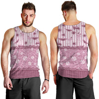 Hawaii Christmas In July Men Tank Top Dusty Pink Mele Kalikimaka Sea Animals