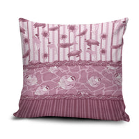 Hawaii Christmas In July Pillow Cover Dusty Pink Mele Kalikimaka Sea Animals