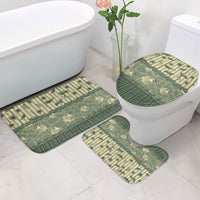 Hawaii Christmas In July Bathroom Set Olive Green Mele Kalikimaka Sea Animals DT05 - Polynesian Pride