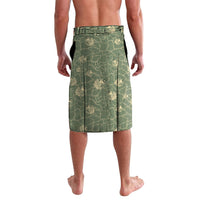 Hawaii Christmas In July Lavalava Olive Green Mele Kalikimaka Sea Animals DT05 - Polynesian Pride