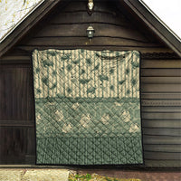 Hawaii Christmas In July Quilt Olive Green Mele Kalikimaka Sea Animals DT05 - Polynesian Pride