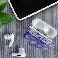 Hawaii Christmas In July AirPods Case Amethyst Purple Mele Kalikimaka Sea Animals