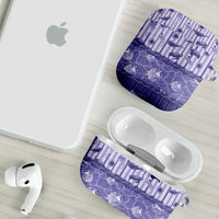 Hawaii Christmas In July AirPods Case Amethyst Purple Mele Kalikimaka Sea Animals