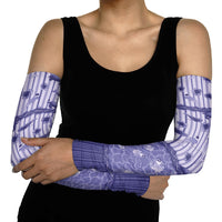 Hawaii Christmas In July Arm Sleeves Amethyst Purple Mele Kalikimaka Sea Animals
