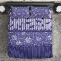Hawaii Christmas In July Bedding Set Amethyst Purple Mele Kalikimaka Sea Animals DT05 Purple - Polynesian Pride