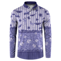 Hawaii Christmas In July Button Sweatshirt Amethyst Purple Mele Kalikimaka Sea Animals DT05 Purple - Polynesian Pride