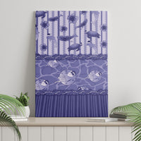 Hawaii Christmas In July Canvas Wall Art Amethyst Purple Mele Kalikimaka Sea Animals