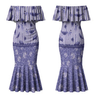 Hawaii Christmas In July Couples Matching Mermaid Dress and Hawaiian Shirt Amethyst Purple Mele Kalikimaka Sea Animals DT05 - Polynesian Pride