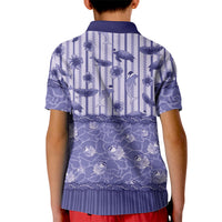 Hawaii Christmas In July Kid Polo Shirt Amethyst Purple Mele Kalikimaka Sea Animals