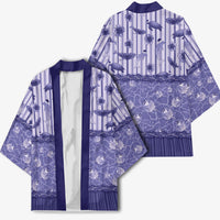 Hawaii Christmas In July Kimono Amethyst Purple Mele Kalikimaka Sea Animals DT05 - Polynesian Pride