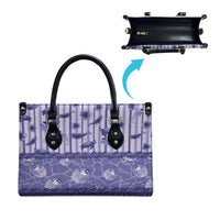 Hawaii Christmas In July Leather Bag Amethyst Purple Mele Kalikimaka Sea Animals DT05 - Polynesian Pride