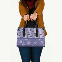 Hawaii Christmas In July Leather Bag Amethyst Purple Mele Kalikimaka Sea Animals DT05 - Polynesian Pride