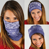 Hawaii Christmas In July Neck Gaiter Amethyst Purple Mele Kalikimaka Sea Animals