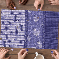 Hawaii Christmas In July Puzzle Amethyst Purple Mele Kalikimaka Sea Animals