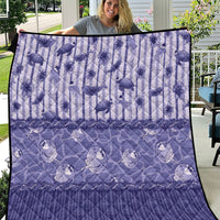 Hawaii Christmas In July Quilt Amethyst Purple Mele Kalikimaka Sea Animals DT05 Purple - Polynesian Pride