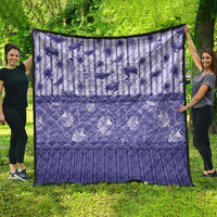 Hawaii Christmas In July Quilt Amethyst Purple Mele Kalikimaka Sea Animals DT05 - Polynesian Pride