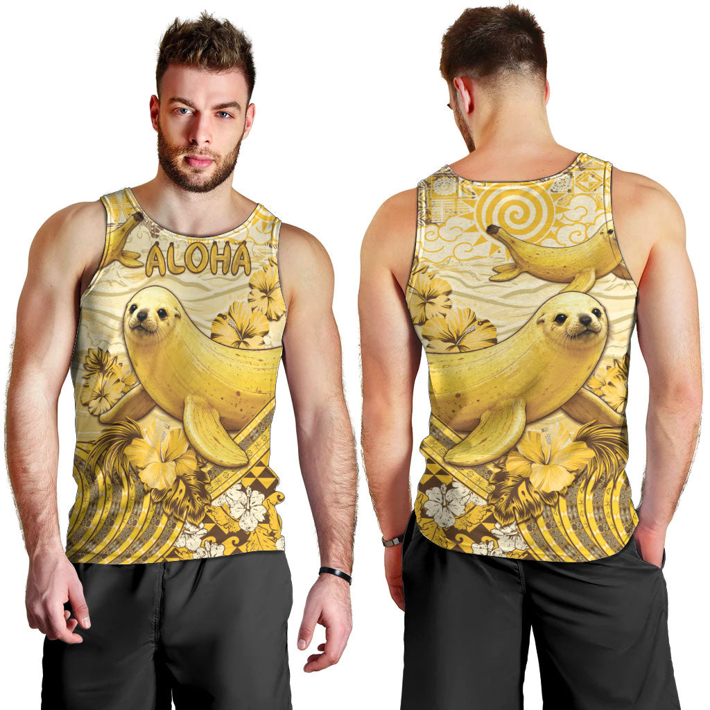 Hawaii Banana Seal Men Tank Top Ilio Holo I Ka Uaua Aloha DT05 - Polynesian Pride