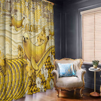 Hawaii Banana Seal Window Curtain Ilio Holo I Ka Uaua Aloha