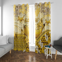 Hawaii Banana Seal Window Curtain Ilio Holo I Ka Uaua Aloha