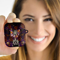 Hawaii Halloween AirPods Case Skeleton Bones Flower Lei Tropical Floral