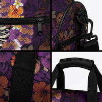 Hawaii Halloween Duffle Bag Skeleton Bones Flower Lei Tropical Floral