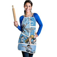 Argentina Football Apron Goat Comic Style Sun Of May