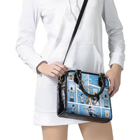 Argentina Football Shoulder Handbag Goat Comic Style Sun Of May
