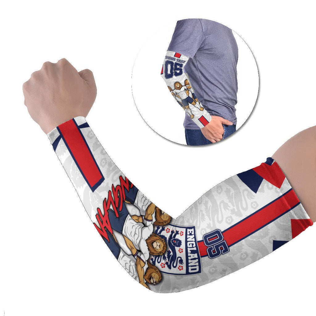 Custom England Football Arm Sleeves Three Lions Trophy St George Cross