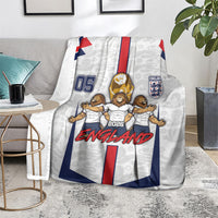 Custom England Football Blanket Three Lions Trophy St George Cross