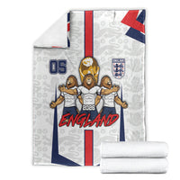 Custom England Football Blanket Three Lions Trophy St George Cross