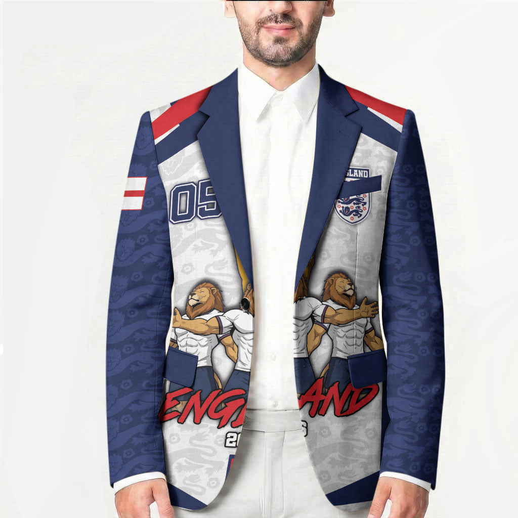 Custom England Football Blazer Three Lions Trophy St George Cross