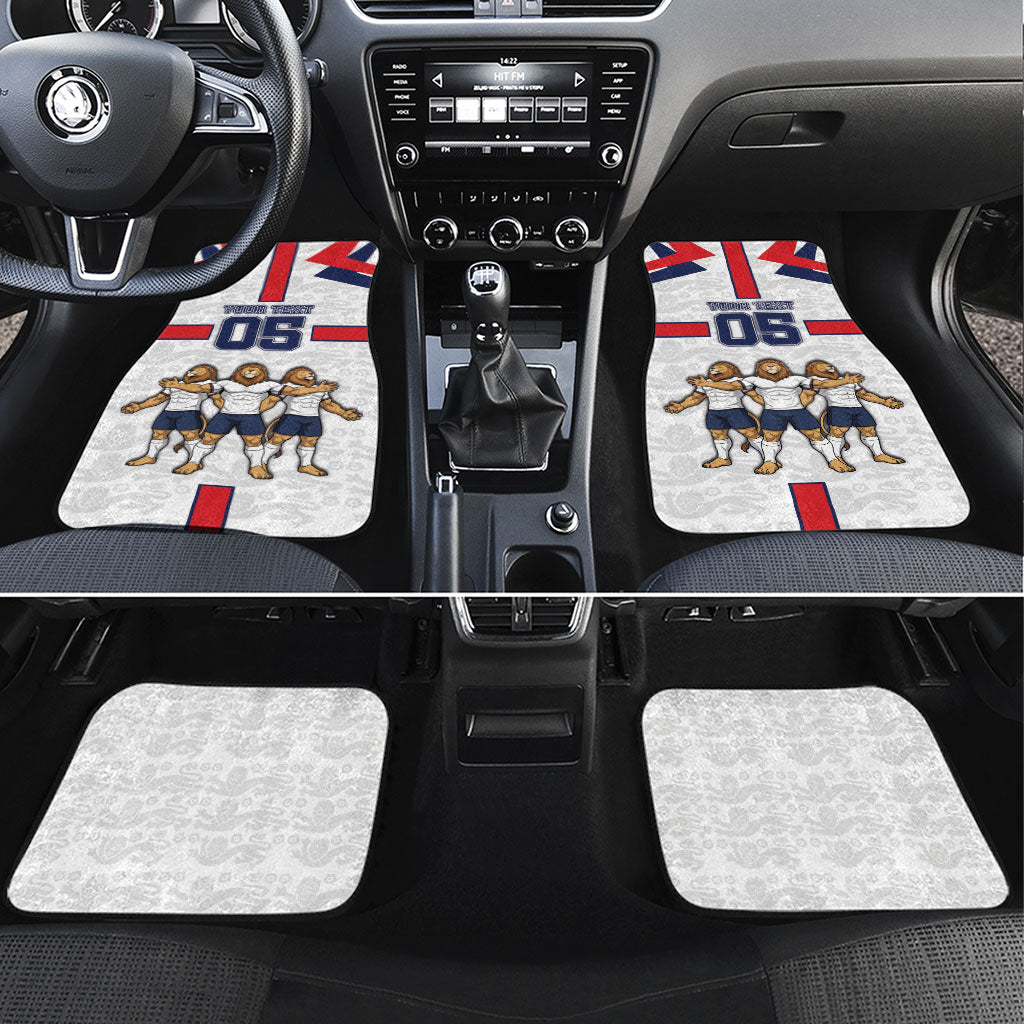 Custom England Football Car Mats Three Lions Trophy St George Cross