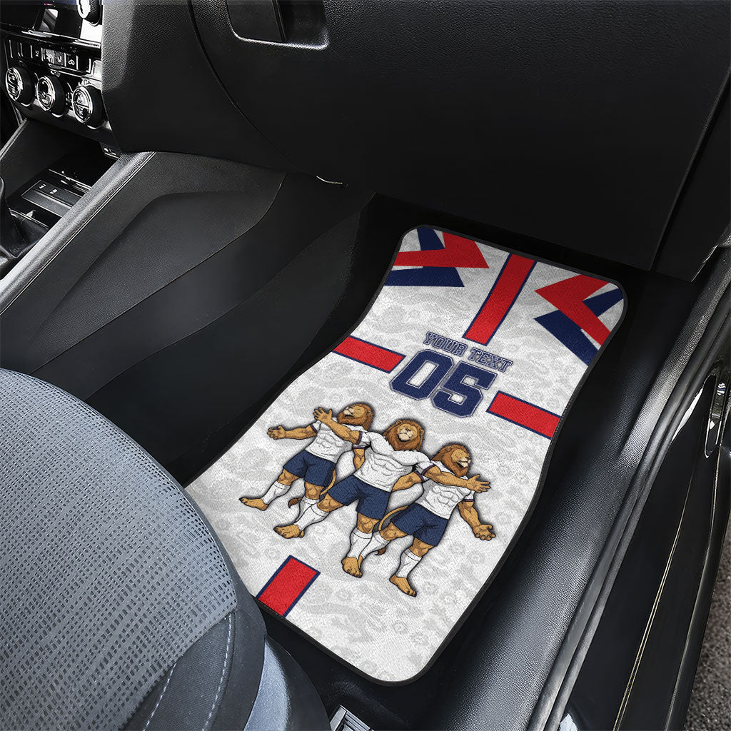 Custom England Football Car Mats Three Lions Trophy St George Cross
