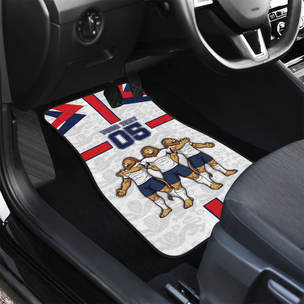 Custom England Football Car Mats Three Lions Trophy St George Cross