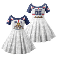 Custom England Football Family Matching Mermaid Dress and Hawaiian Shirt Three Lions Trophy St George Cross