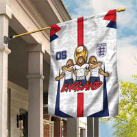 Custom England Football Garden Flag Three Lions Trophy St George Cross