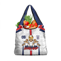 Custom England Football Grocery Bag Three Lions Trophy St George Cross