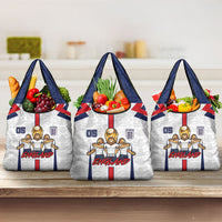 Custom England Football Grocery Bag Three Lions Trophy St George Cross