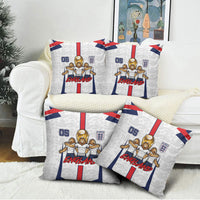 Custom England Football Pillow Cover Three Lions Trophy St George Cross