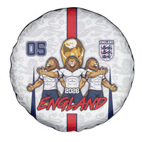 Custom England Football Spare Tire Cover Three Lions Trophy St George Cross