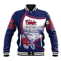Personalised Falefa Samoa Village Baseball Jacket Valley Polynesian Tribal Hibiscus Floral