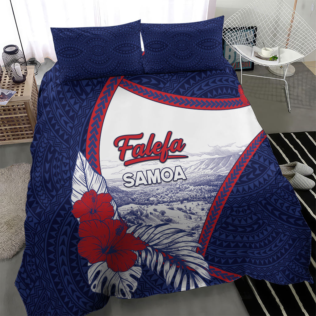Falefa Samoa Village Bedding Set Valley Polynesian Tribal Hibiscus Floral DT05 - Polynesian Pride