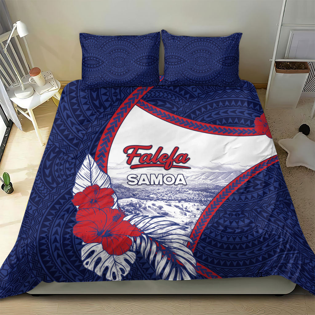 Falefa Samoa Village Bedding Set Valley Polynesian Tribal Hibiscus Floral DT05 - Polynesian Pride