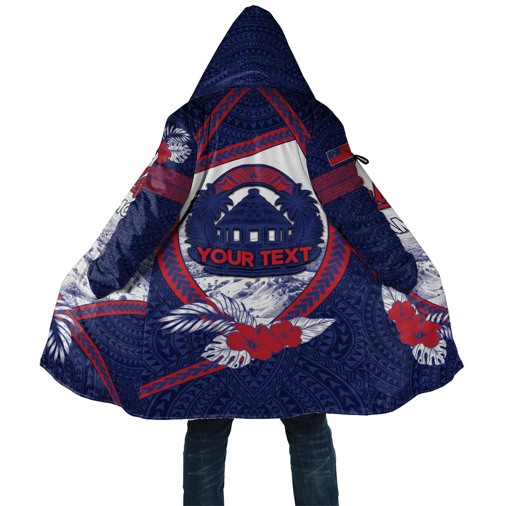 Personalised Falefa Samoa Village Cloak Valley Polynesian Tribal Hibiscus Floral