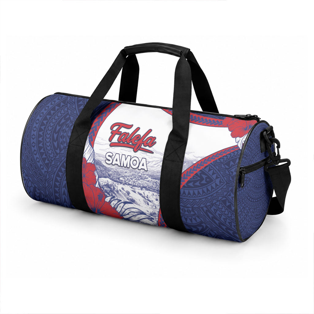 Falefa Samoa Village Duffle Bag Valley Polynesian Tribal Hibiscus Floral DT05 - Polynesian Pride
