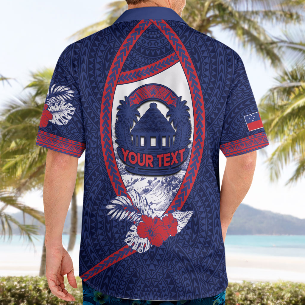 Personalised Falefa Samoa Village Hawaiian Shirt Valley Polynesian Tribal Hibiscus Floral