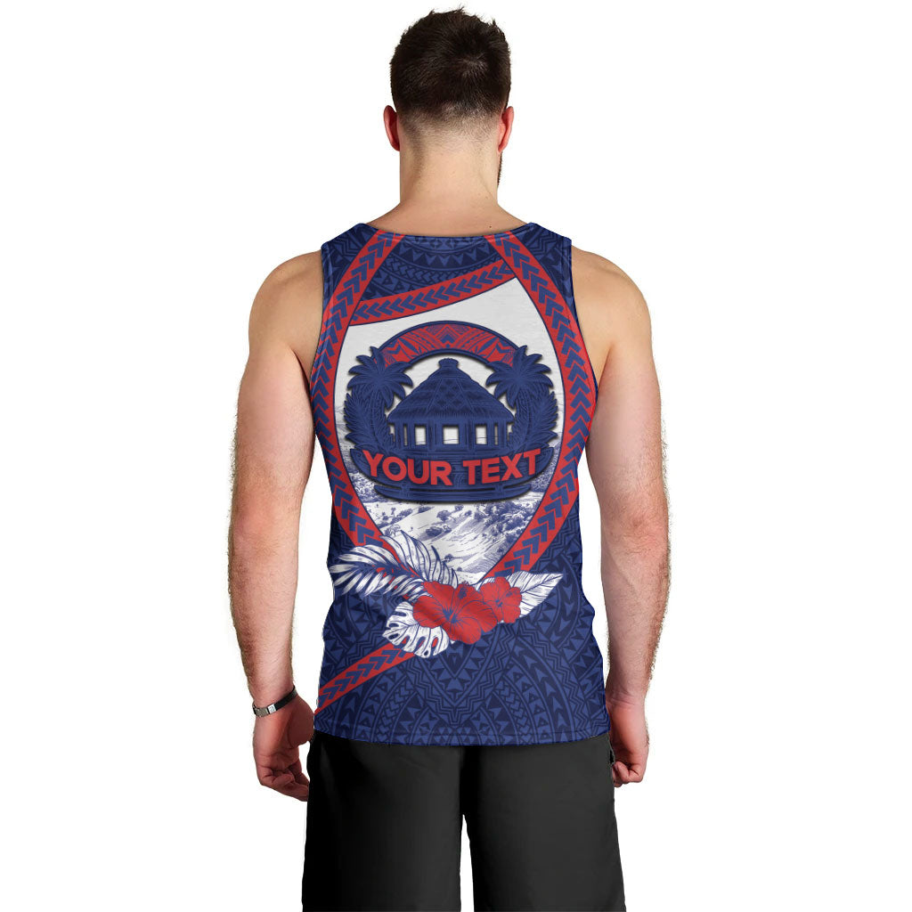 Personalised Falefa Samoa Village Men Tank Top Valley Polynesian Tribal Hibiscus Floral DT05 - Polynesian Pride
