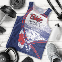 Personalised Falefa Samoa Village Men Tank Top Valley Polynesian Tribal Hibiscus Floral DT05 - Polynesian Pride