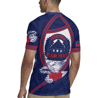 Personalised Falefa Samoa Village Rugby Jersey Valley Polynesian Tribal Hibiscus Floral DT05 - Polynesian Pride